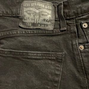 Levi’s BLACK NWOT Mens 511 w36 x 36 L